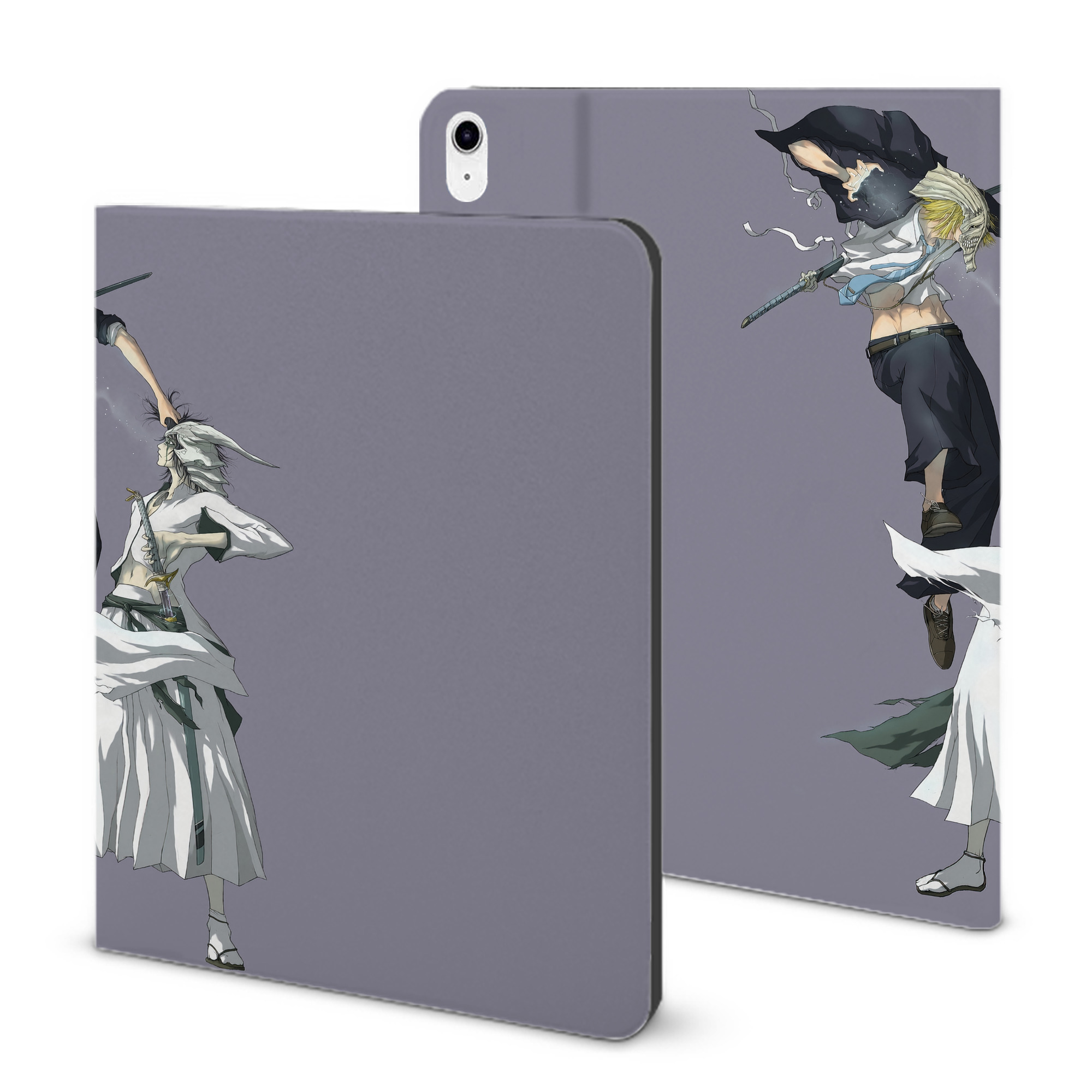 （画像用） ブリーチ BLEACH IPad ケース ブック型 PUレザー TPU 耐衝撃 軽量 薄型 ペン収納なし 全面保護 IPad 各モデル対応